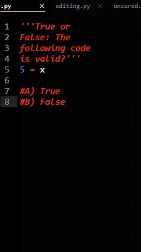 Python Practice Question: Variable Assignment