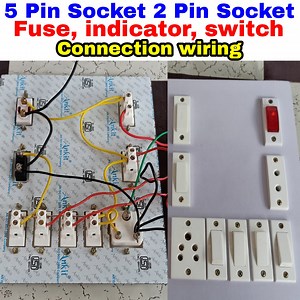 2.2K views · 96 reactions | #5Pin #socket and #Pin #socket and #fuse and #indicator and #switch full #connection #wiring #switchboard #electricboard in hindi | Electric Work Center | Facebook