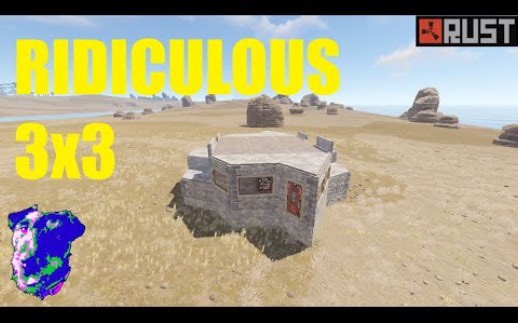 【腐蚀rust】奇葩的3x3基地设计，没有抗炸，全是技巧