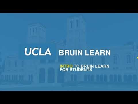 Intro to Bruin Learn for Incoming Students