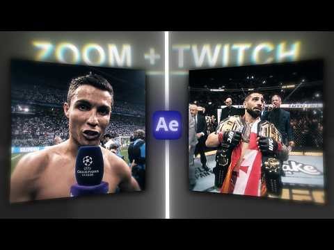 TUTORIAL : How to make a Hard TWITCH + ZOOM || After Effects
