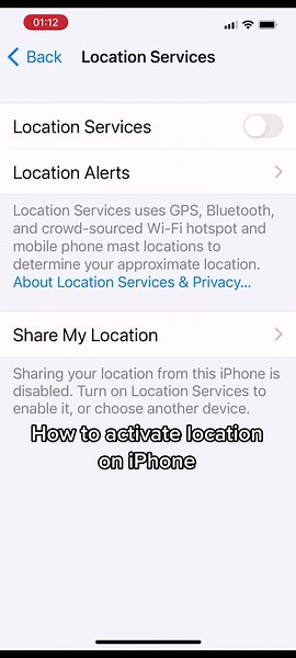 How to Activate Location Services on iPhone