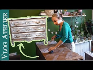 Vlog Atelier - Relooking de meuble 🪑 / Évolution de l'atelier