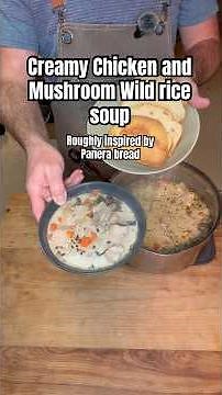 Creamy Chicken and Mushroom Wild Rice Soup