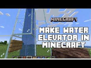 How to Make Water Elevator on Minecraft 2024 | Minecraft Tutorial