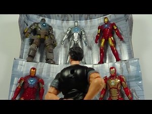 Iron Man 3 Hall of Armor Amazon Exclusive 3 3/4 Inch Box Set Figure Review