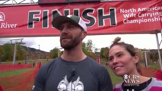 Maine couple wins North American Wife Carrying Championship