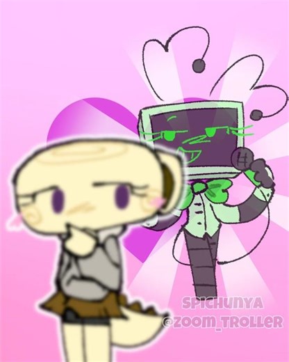 shellvision x3💕 #dandysworld #shellvision #shelly #vee #animation #tweening #cute #ship #silly