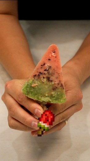 1.6K views · 955 reactions | Minecraft Watermelon Popsicle in Real Life | 이계피 | Facebook