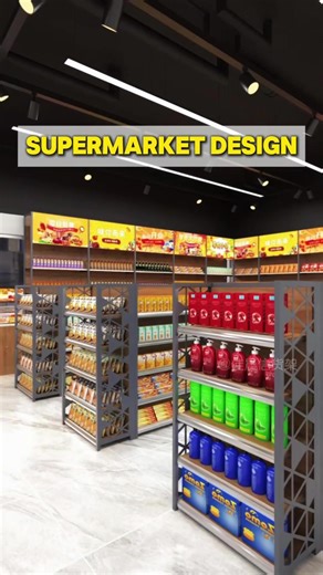 How to design the layout of a 400-square-meter supermarket?#grocerystore#shelf#Supermarket#Supermarketequipment #factory