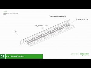 Category 6, UTP 24-Port Patch Panel