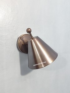 Hand Crafted Brass Wall Sconce, Vintage Inspired Mid-century Antique Patina Pivot Lam - Etsy