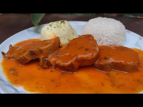 Lengua en salsa - Lengua de res en salsa - Como preparar lengua de res en salsa - Estofado de lengua
