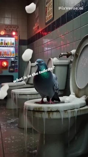 Pigeon Chaos: The Toilet Encounter of a Lifetime