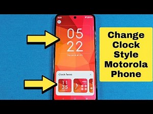Change Clock Style on Lock Screen Motorola Android Phone