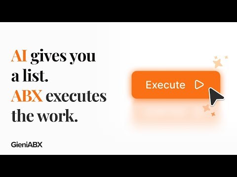 What happens after the AI output? ABX executes.
