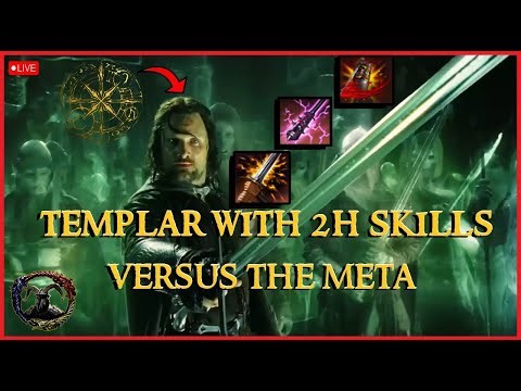 ESO PVP: Templar With 2H Skills (No Jabs/Beam) VS The Meta 🔴LIVESTREAM #eso #esopvp #lotr
