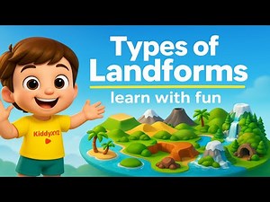 Types of Landforms Explained for Kids | Mountains, Plains, Valleys & More | Kids Education video