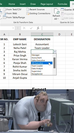 How to Make a Drop-Down List in Excel (Beginner Friendly)#excel #exceltips #exceltricks #dropdown