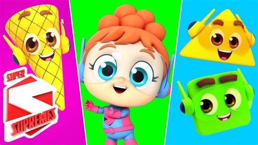 Shapes Song | Learn Shapes with Kids TV | Nursery Rhymes and Baby Songs