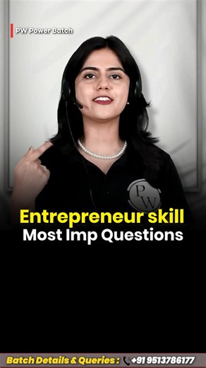 🔥 Entrepreneur Skill | Most Important Questions | PW Skills