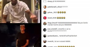 Em "último dia de curtição", Endrick dança com Danilo e se diverte em live no Instagram