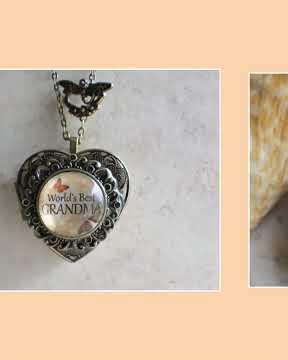 Music box locket for Grandma