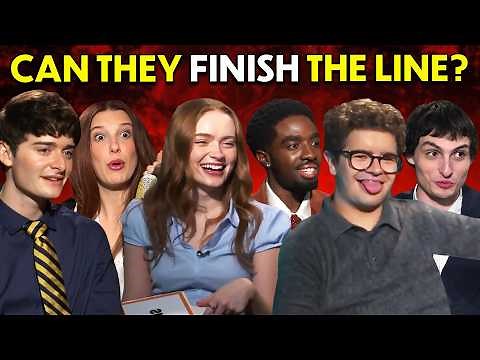 Cast of Stranger Things Tries To Finish The Line!