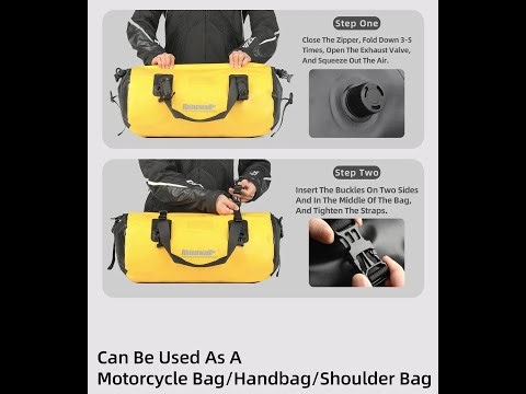 Rhinowalk Motorcycle Back Seat Bag Review | Waterproof 20L-65L Tail Bag Saddlebag for ADV Travel
