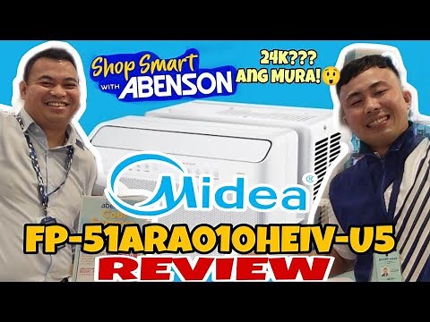 WINDOW TYPE AIRCON NAPA KA HI-TECH MIDEA FP-51ARA010HEIV-U5 REVIEW #midea #airconditioner #abenson