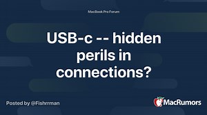 USB-c -- hidden perils in connections?