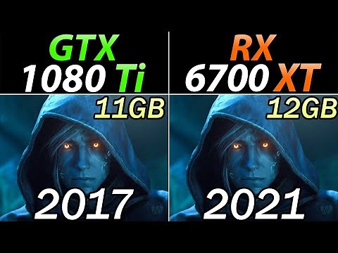 GTX 1080 Ti Vs. RX 6700 XT | 23 Games Test | 1080p and 1440p Benchmarks