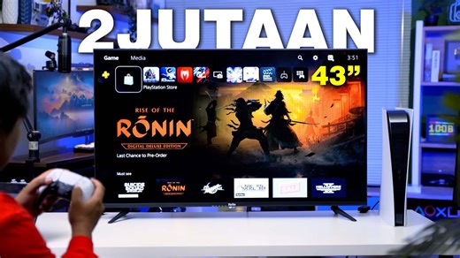 Makin MURAH AndroidTV 43inch Frameless Ini Cuma 2JUTAAN TuTu SmartTV 43'