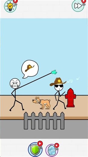 Stole the policeman's hat from the dog❤️😁#15 #games #trending #shorts