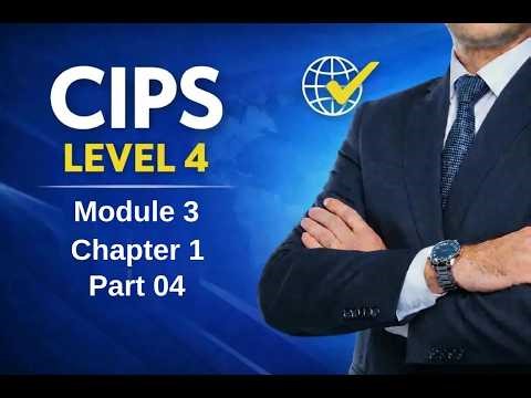 CIPS Level 4 | Module 3 | Chapter 1 | Part 04
