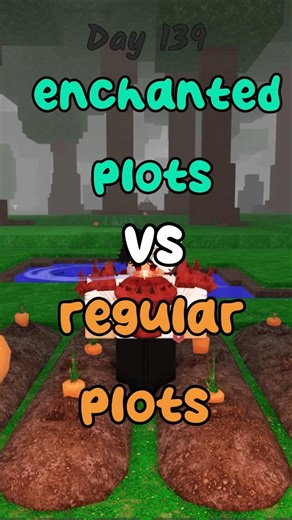 Enchanted Plots vs Regular Plots #99nightintheforest #99nights #roblox