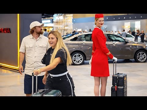 ✈️ Air Lady Jet Arina Rocks Airport Fashion in Red Pilot Outfit #streetstyle #airportfashion #outfit
