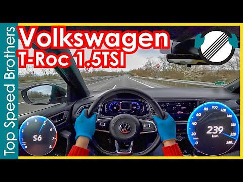 VW T Roc 1.5TSI (2021) AUTOBAHN POV TOP SPEED 🚀 #TopSpeedBrothers