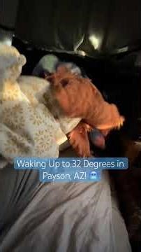 Waking up to in Chilly Fall Weather in Payson, AZ!