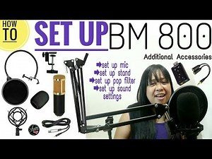 How To Set Up BM-800 Microphone Condenser Step By Step | #ShamVillaflores HowTo