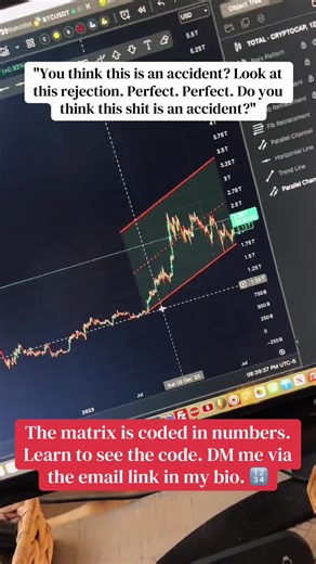 The matrix is coded in numbers. Learn to see the code. DM me via the email link in my bio. 🔢 #FibonacciTrading #TechnicalAnalysis #CryptoSecrets #SmartContracts #Algorithm