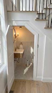 Convirtió 1 metro cuadrado en baño completo #remodelacion #hack