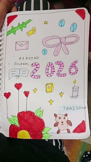 how to decorate the first page of a diary aesthetic drawing