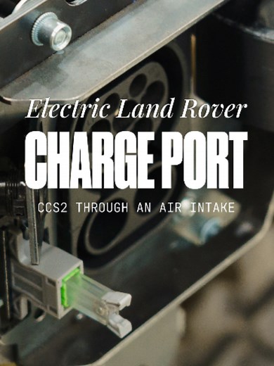 Where to Fit a Charging Port on an Electric Land Rover Defender