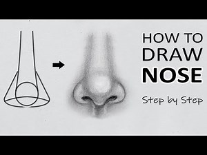 How to Draw Realistic NOSE | Easy Nose Shading Technique for beginners | Nose Sketch - ART Tube