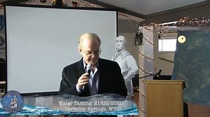 Jeanne Mozier is the first speaker to start the 2020 water tasting on the 21st. | Berkeley Springs, WV