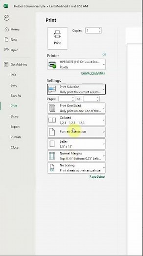How to print basics in Excel #excel #exceltips #printing