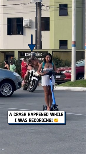 I can't believe I caught that on camera... 😰 💥 #scooter #cars #crash | UNILAD Tech