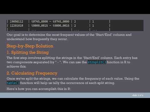 How to Find the Most Frequent Values in a Data Table