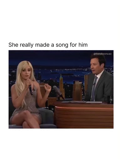 He absolutely deserves this🥺 Camila Cabello surprised the audience by debuting a playful, made for the moment song dedicated to Jimmy during her appearance on The Tonight Show Starring Jimmy Fallon, turning a standard interview segment into a mini performance event. The track felt spontaneous and cheeky, with poking fun at late night traditions while celebrating Jimmy’s infectious energy, and her live vocals gave it the polish of a real single despite its comedic roots. The iconic moment captur
